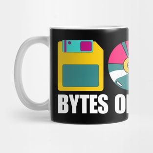 Retro Bytes of the Past - Vintage Storage Tech Icons Mug